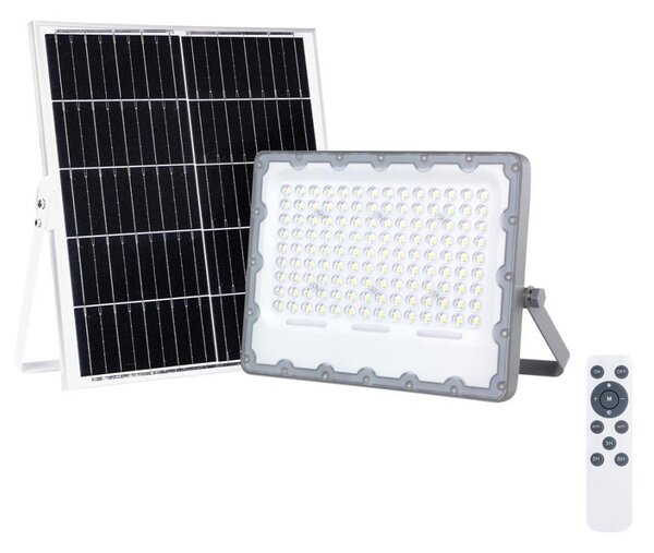 Proiettore LED con pannello solare FOCUS LED/100W/15000 mAh 3,2V 6000K IP65 + telecomando