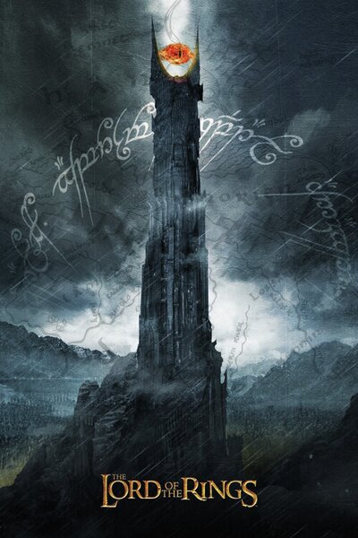 Stampa d'arte Lord of the Rings - Barad-dur, (26.7 x 40 cm)