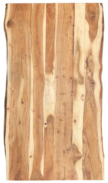 Piano del Tavolo in Legno Massello di Acacia 118x(50-60)x3,8 cm