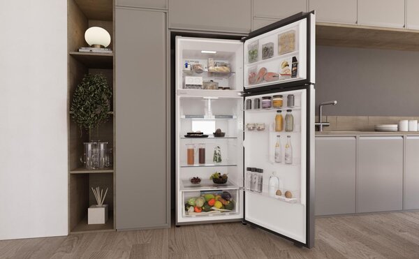 Haier Frigorifero Doppia Porta Capacit 464 Litri Classe energetica D Raffreddamento No Frost colore Acciaio Inox - HPR5718DNMX