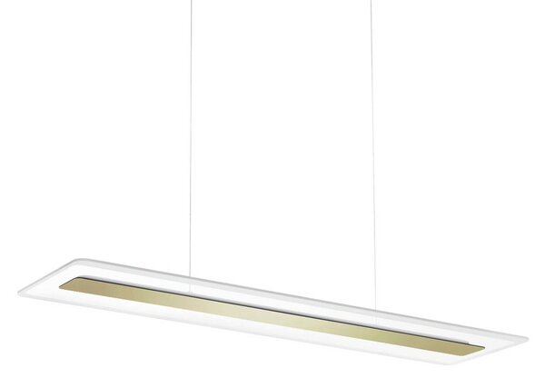 Linea Light Sospensione LED Antille, vetro, rettangolare, oro