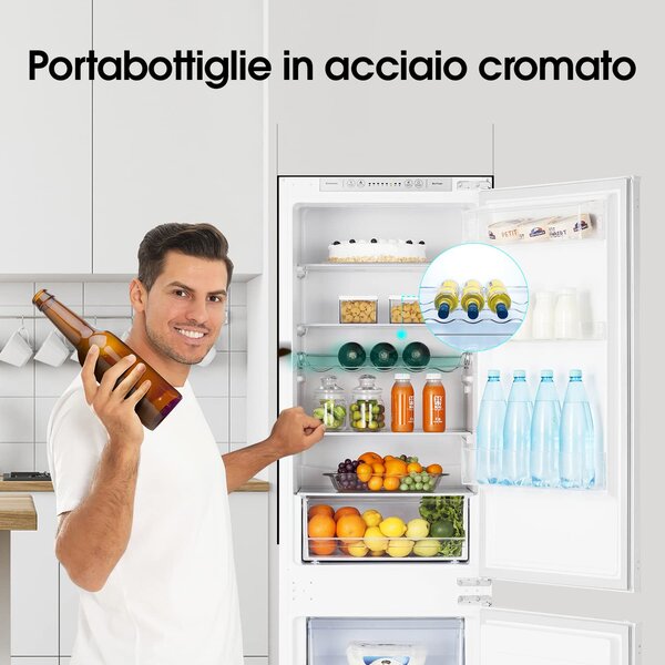 Hisense RIB312F4AWE Frigorifero da Incasso Combinato Capacit 246 litri Classe energetica E Raffreddamento No Frost