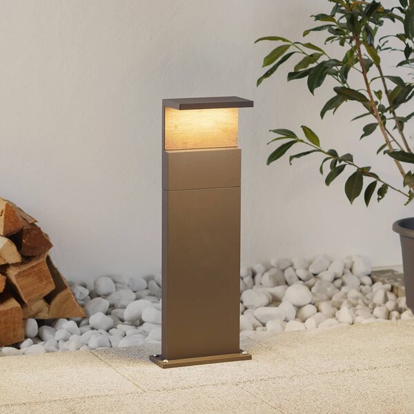 Mantra Iluminación Ruka Lampione a LED con elemento in legno, 60 cm