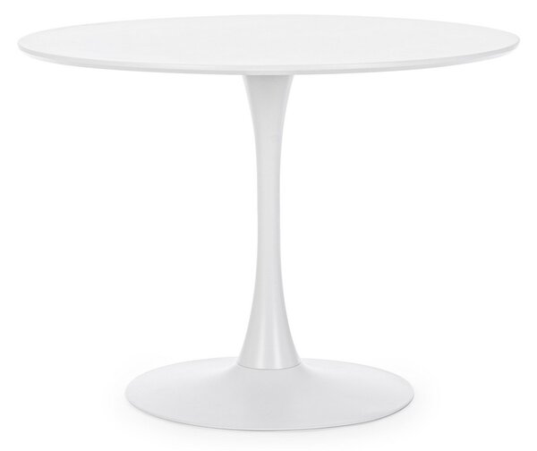 Tavolo BLOOM bianco tondo 100×75 cm