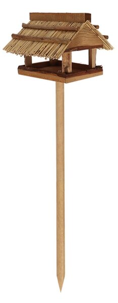 Mangiatoia per uccelli in legno di abete e giunco Sweetie - Esschert Design