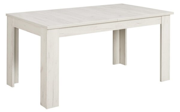 Tavolo MALTA allungabile colore bianco 160.5/200.5×90.5 cm
