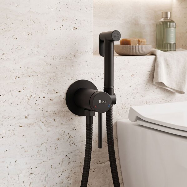 Rubinetto bidet Rea Foss Clif Black