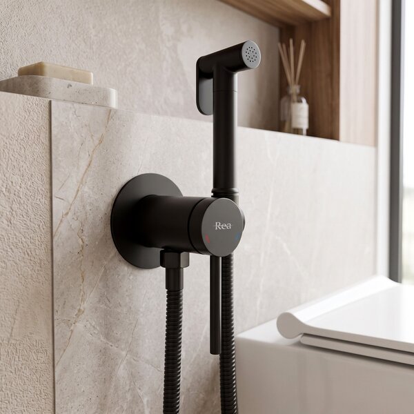 Rubinetto bidet Rea Foss Clif Black