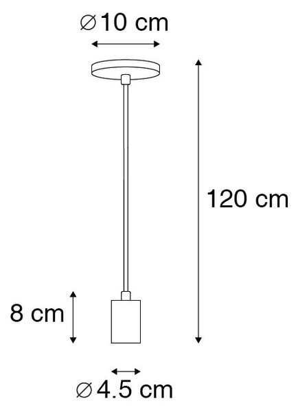 Lampada a sospensione industriale rame - Facil