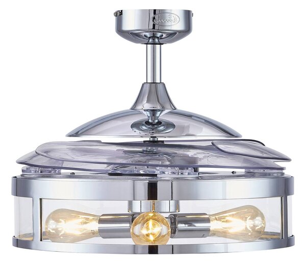 Beacon Lighting Beacon ventilatore da soffitto Fanaway Classic cromo silenzioso