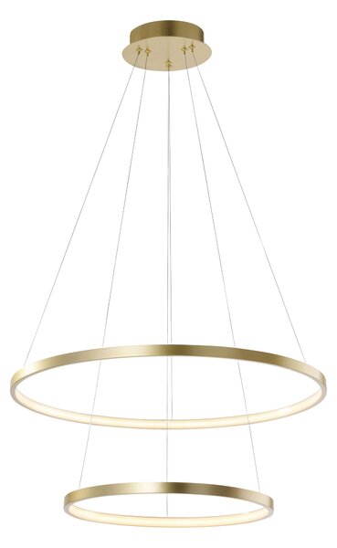 Lampada a sospensione oro LED - ANELLA Duo