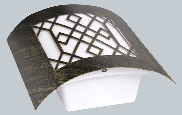 Lampada da parete per esterni moderna marrone ruggine IP44 - Emmerald Classic