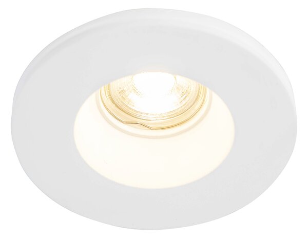 Set di 6 faretti da incasso bianchi 13 cm rotondi - Gypsy Stucco
