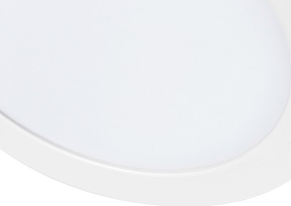 Set di 6 faretti da incasso o superficie bianchi 18 cm incl. LED Dimmerabile a 3 livelli per luce calda - Trans