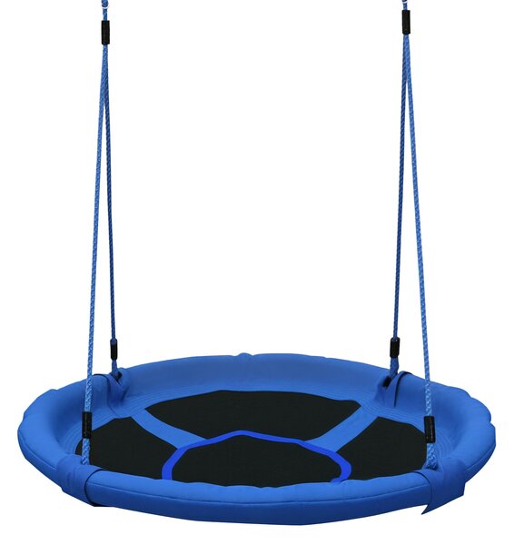 Homcom Altalena Rotonda per Bambini, Altalena da Giardino a Nido, Regalo bambino Interno ed Esterno 100x180cm|Aosom