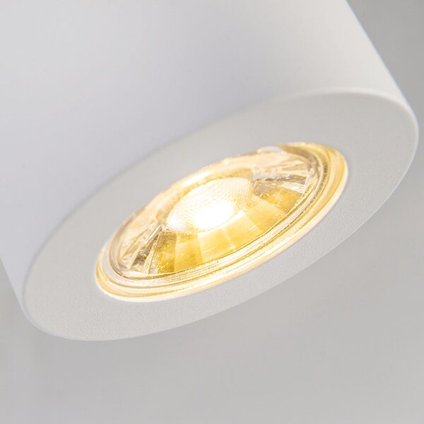 Faretto moderno bianco 7,5 cm - Tuba