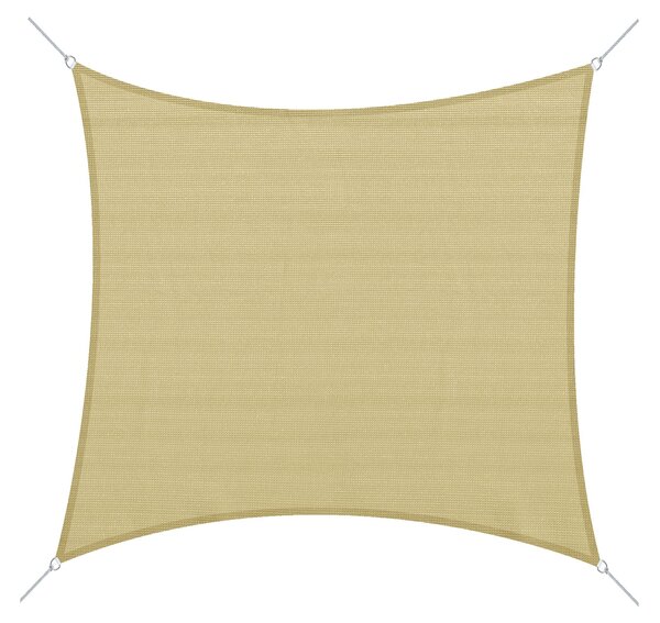 Outsunny Vela Ombreggiante Impermeabile Anti-Raggi UV in HDPE Traspirante, Tenda Parasole Pieghevole,Vela per Giardino Quadrata 360x360cm| Aosom Italy