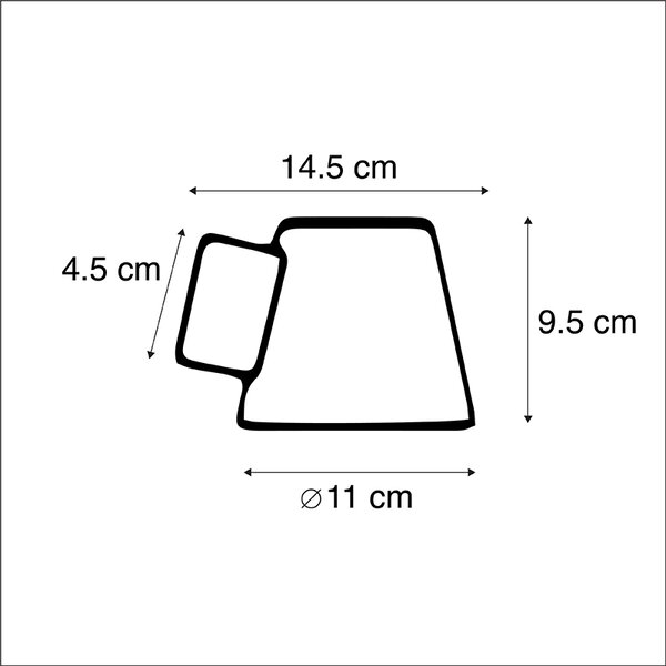 Applique moderna esterno IP44 nero - SKITTLE