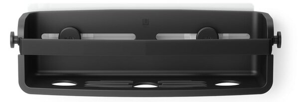 Mensola da bagno senza foratura nera in plastica Flex Adhesive – Umbra