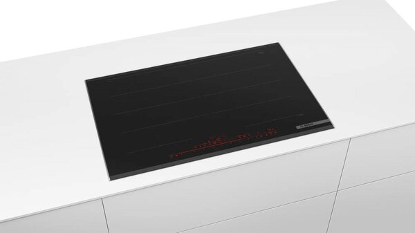 Bosch Piano Cottura Induzione 4 Fuochi Larghezza 82 cm in Vetroceramica colore Nero - PXY875DW4E Serie 8