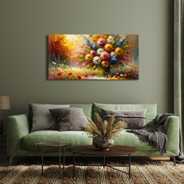 Quadro su tela – Fiori di campo nei raggi del sole
