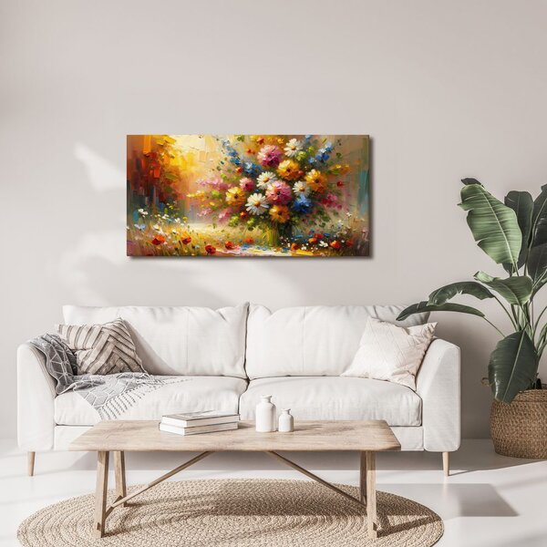 Quadro su tela – Fiori di campo nei raggi del sole