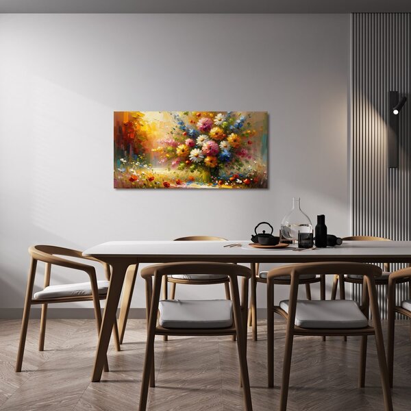 Quadro su tela – Fiori di campo nei raggi del sole
