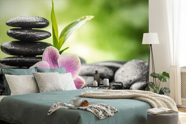 Carta da parati autoadesiva – Composizione Zen meditativa