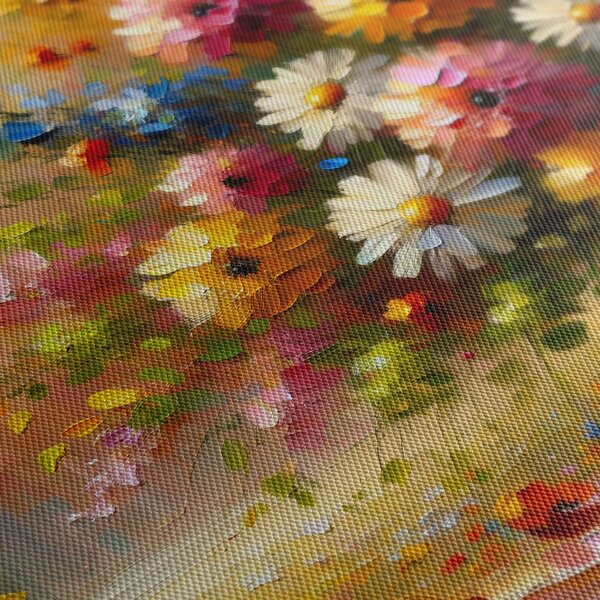 Quadro su tela – Fiori di campo nei raggi del sole