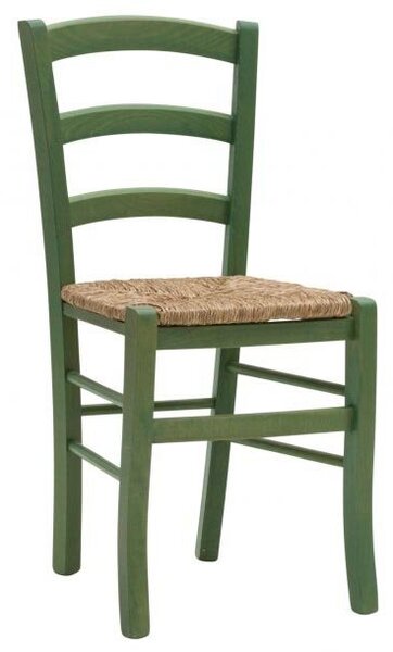 Set di 2 sedie CENISIA in legno massello verde