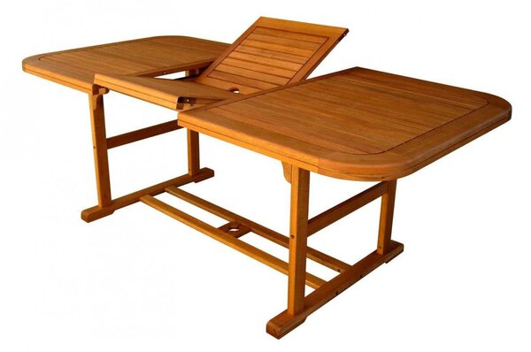 Tavolo Allungabile Rettangolare 150/200x90x74 h cm in Legno di Acacia Marrone