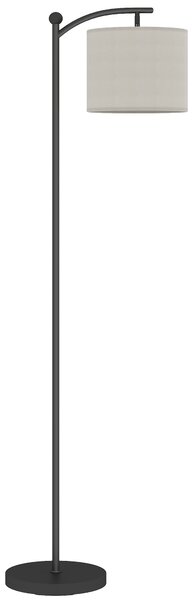HOMCOM Lampada da Terra LED Dimmerabile con Telecomando, 11 Temperature e 11 Luminosità, Timer 60 Minuti, Nero | Aosom Italy