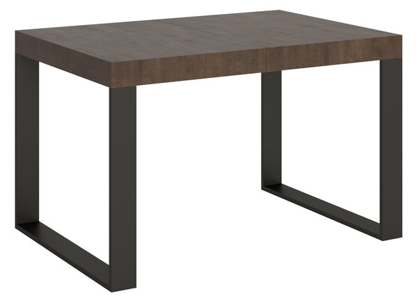 Tavolo Allungabile 120-224x90x77 cm Tecno Noce Telaio Antracite