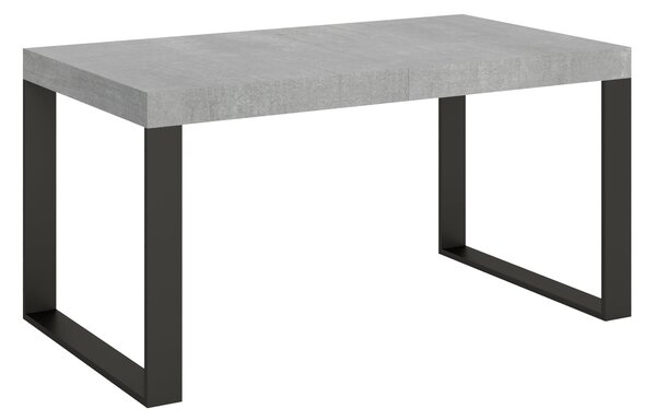 Tavolo Allungabile 160-264x90x77 cm Tecno Cemento
