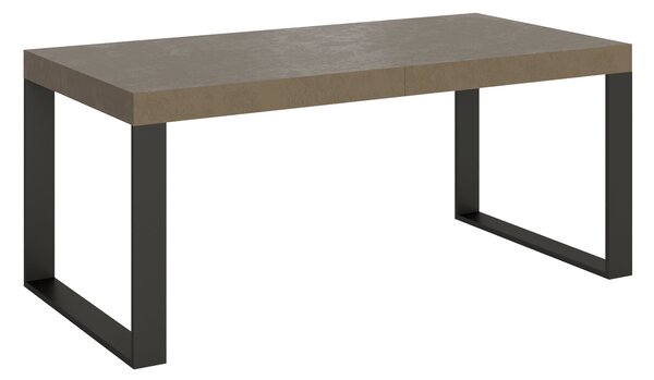 Tavolo Allungabile 200-304x90x77 cm Tecno Premium Tortora Telaio Antracite