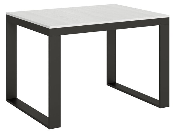 Tavolo Allungabile 120-224x90x80 cm Tecno Evolution Bianco Frassino