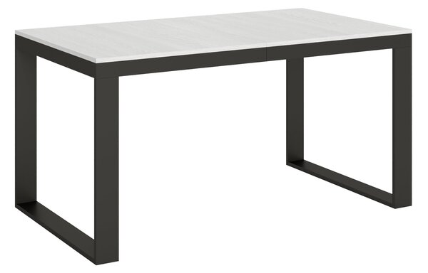 Tavolo Allungabile 160-264x90x80 cm Tecno Evolution Bianco Frassino