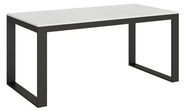 Tavolo Allungabile 180-440x90x77 cm Tecno Evolution Bianco Frassino