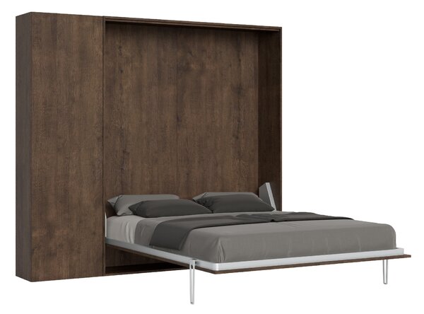 Letto Matrimoniale a Scomparsa Salvaspazio Kentaro H210 cm Marrone