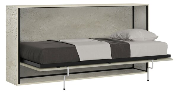Letto Singolo a Scomparsa Salvaspazio Orizzontale Kando H97,4 cm Cashmere