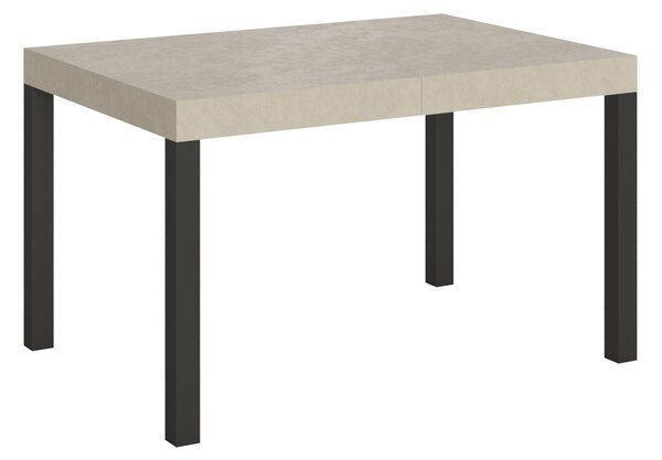 Tavolo Allungabile 120-204x80x77 cm Everyday Cashmere Telaio Antracite
