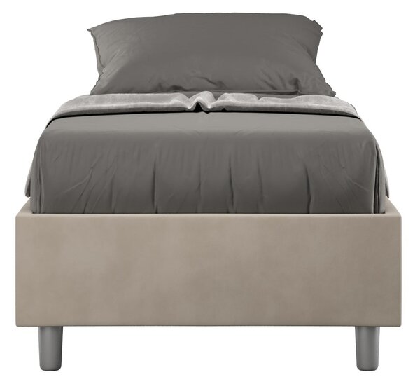 Letto Singolo Sommier 80x190 cm Senza Rete Azelia Sabbia