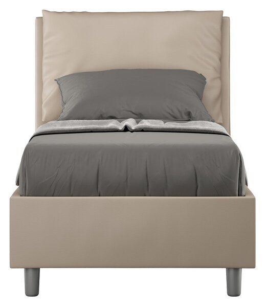 Letto Singolo 80x190 cm Senza Rete Antea Tortora