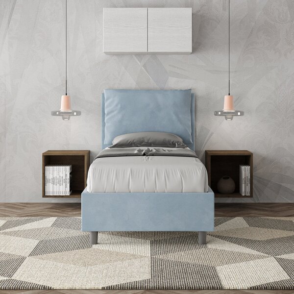 Letto Singolo 80x190 cm Senza Rete Antea Azzurro