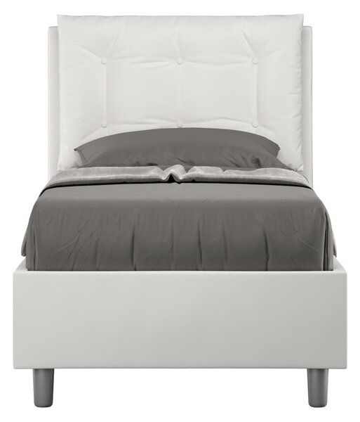 Letto Singolo 80x190 cm Senza Rete Annalisa Bianco