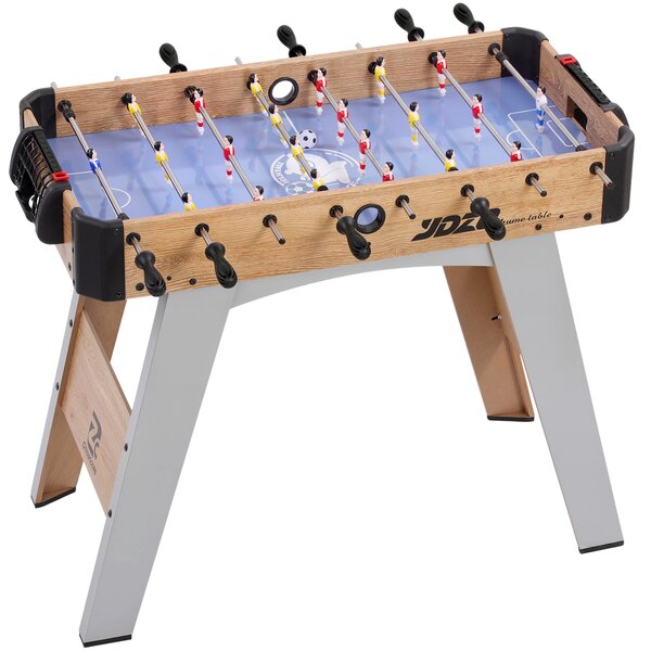 SPORTNOW Calcio Balilla con 2 Segnapunti Manuali, Mini Tavolo da 89 cm per Famiglia, Viola | Aosom Italy
