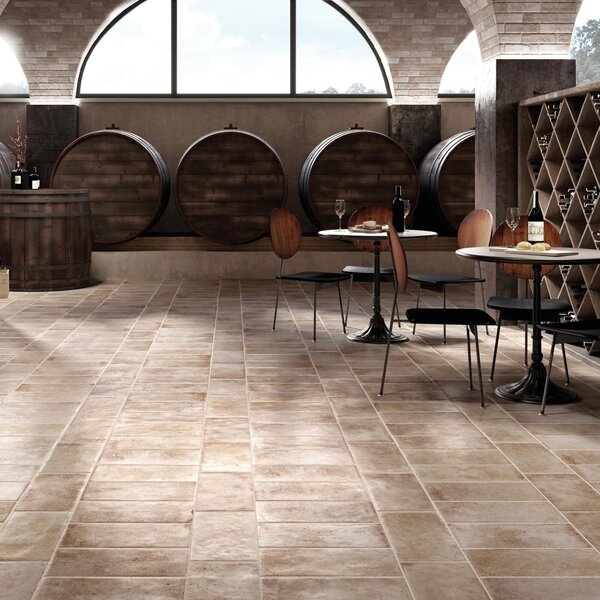 Piastrella da pavimento e parete Tuscany Certaldo 20.3 x 40.6 cm sp. 9 mm PEI 5/5, beige