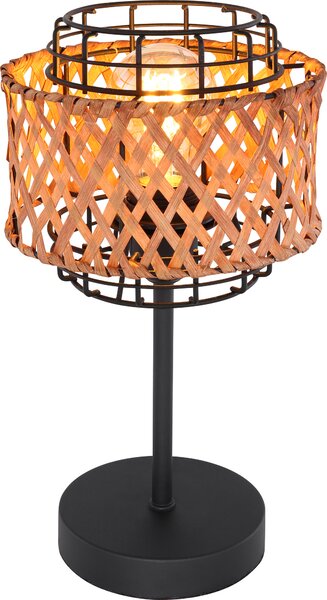 Globo Lighting lampada da tavolo in metallo nero, 1x E27