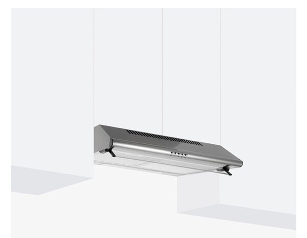 GlemGas GHC631IX Inox Cappa Sottopensile 60cm Aspirazione 230mc/h Filtri Metallici e Carbone