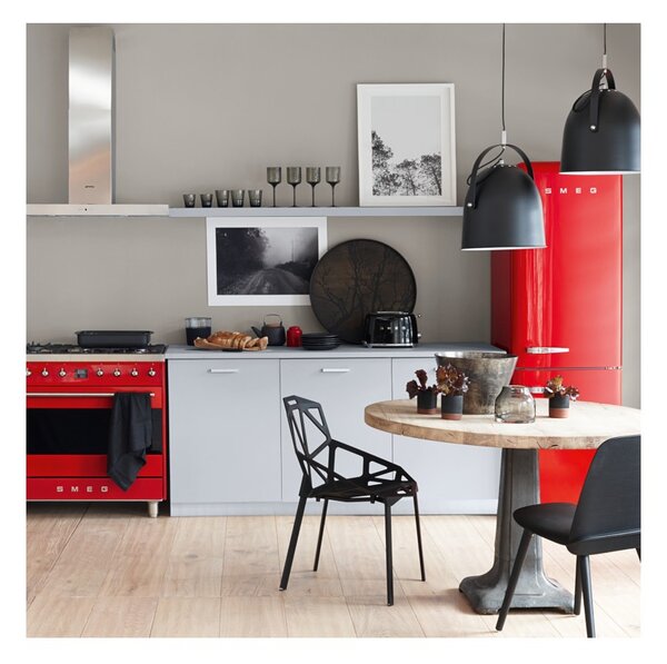 Smeg TSF01BLEU Nero Lucido 50's Style Tostapane 2x2 Fette:2 Scomparti:2 AutoEspulsione Cassettino